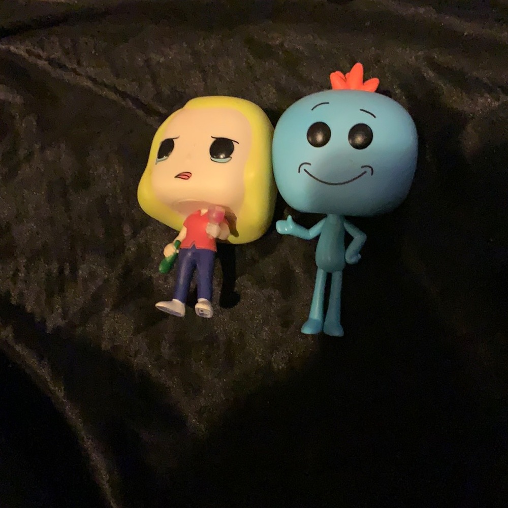Funko Beth and mr meeseeks